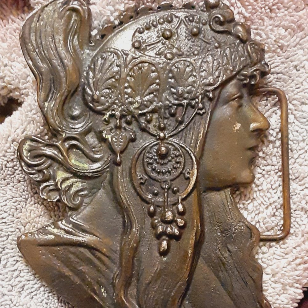 Wyoming Studio Art Works belt buckle 1970s